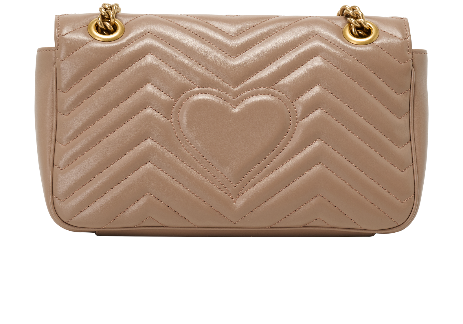 Medium GG Marmont, &pound;1,100, Handbags, Pink, Leather, Back view